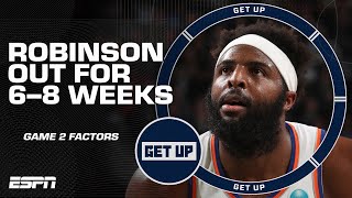 🚨 Mitchell Robinson OUT for 68 weeks with ankle injury 🚨 How will this affect the Knicks  Get Up [upl. by Sone]