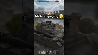 M24 rampaging 😮‍💨 warthunder warthundertanks tank [upl. by Goldsmith]