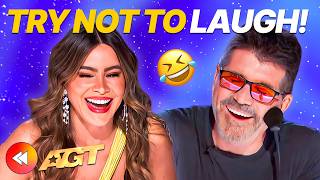 TRY NOT TO LAUGH 🤣 HILARIOUS Auditions On AGT 2024 [upl. by Gardel]