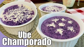 Ube Champorado  Pinoy Merienda [upl. by Schild]