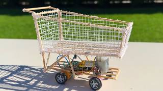 How to Make Amazing Shopping Cart RC Car  Cool things to make at home  DIY Realistic Miniature [upl. by Sirtimid881]