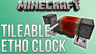 Minecraft Tileable Etho Hopper Clock Tutorial Redstone Advent Calendar [upl. by Abdul599]