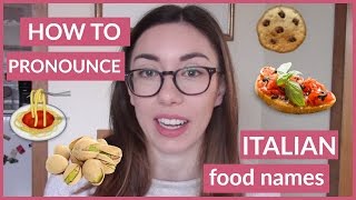 How to pronounce in Italian LINGUINE BRUSCHETTA BISCOTTI PISTACCHIO [upl. by Lydnek]