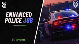 ESX FiveM Enhanced Police Job [upl. by Garmaise]