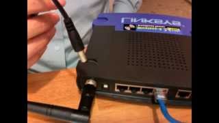 Installing DDWRT on a Linksys WRT54G v2 Router [upl. by Haraf]