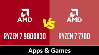 RYZEN 7 9800X3D vs RYZEN 7 7700 [upl. by Graybill]