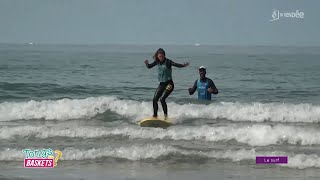 Tongs ou baskets  Le surf avec Mahalo surf school [upl. by Lynsey295]