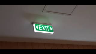 Worded Stanilite Exit Sign with two Arrows Pointing Left amp Right at Greensborough Plaza [upl. by Rosenstein]