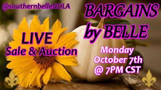 Sale Auction  BARGAINS BY BELLE  Come shop chat amp bid from the comfort of home [upl. by Violet]