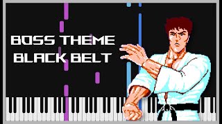 Boss Theme  Black Belt SMS  Piano Tutorial [upl. by Aerdnuahs]