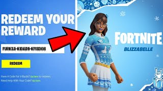 REDEEM THE FREE SKIN CODE Fortnite Chapter 3 [upl. by Salsbury]