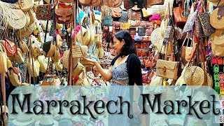 Exploring Marrakech Market in Morocco [upl. by Ahsek]