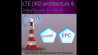 4G LTE architecture amp Interfaces in Hindi [upl. by Ichabod]