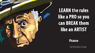 Learn the rules like a pro Picasso [upl. by Ewolram]