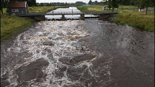 Rivier de Vecht stroom te snel zoals bij Hardenberg [upl. by Airtap367]