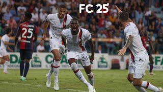 CagliariMilan 12° giornata di serie A 20242025 Fc 25 [upl. by Aziaf401]