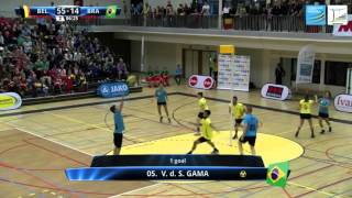 World Korfball Championships 2015  Belgium v Brazil  Extended Highlights [upl. by Ahsotal]