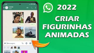 Como criar FIGURINHAS ANIMADAS no WhatsApp com APENAS 1 APP [upl. by Ane]