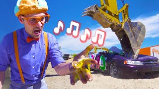 Blippi Excavator Song  Geckos Garage Songs  Childrens Music  Vehicles For Kids [upl. by Mandal]