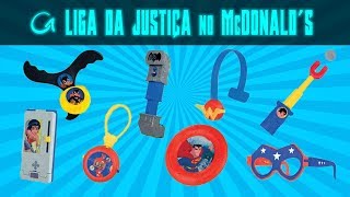 EXCLUSIVO Coleção de Maio2018 no McLanche Feliz Liga da Justiça  McDonalds  GIRO ESFERATOY [upl. by Ahsieyn]