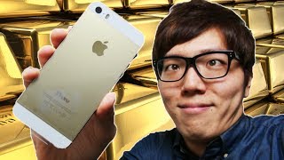 iPhone5sゴールド64GBがやってきた！ iPhone5s Gold！ [upl. by Haimarej]