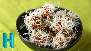 Satans Hairy Meat Balls Halloween Recipe 🎃 Hilah Cooking [upl. by Rooker]