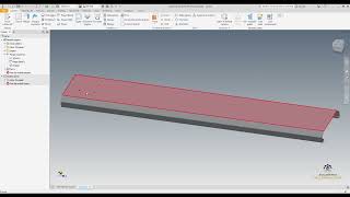 Lamiere dallo schizzo 2D al modello in 3D  Corso base INVENTOR  Esempio lezione [upl. by Francie]