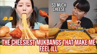 the CHEESIEST mukbangs that make me feel ill [upl. by Nael]