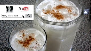 AGUA DE HORCHATA  Vicky Receta Facil [upl. by Carita]