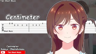 Kanojo Okarishimasu  RentaGirlfriend OP  Centimeter Guitar Tutorial [upl. by Lamond]