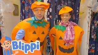 Blippi and Meekah Pick Out Their Halloween Costumes  Kids Songs and Nursery Rhymes [upl. by Lemor195]