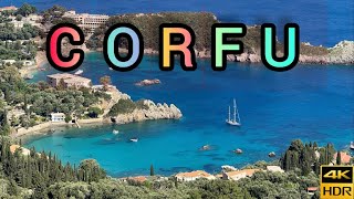 Amazing Corfu Island Paleokastritsa KerkiraCorfu Town and breathtaking sea views [upl. by Boris]