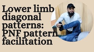 Lower limb diagonal pattern PNF pattern facilitation [upl. by Atsillak128]