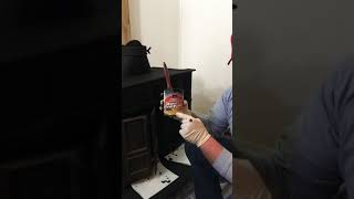 How to spray paint your fire stove including coals [upl. by Garcia]