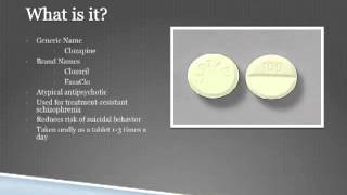 Clozapine Presentation [upl. by Bashemath603]