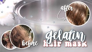 DIY GELATIN MIRACLE HAIR MASK the best  Daniela Yushina [upl. by Ayatnohs]