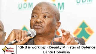 quotGNU is solid and moving forwardquot  Bantu Holomisa [upl. by Arted]