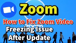 How to Fix Zoom video freezing issue after update  Zoom video flickering issue  Zoom වීඩියෝ ගැටළුව [upl. by Amikay]