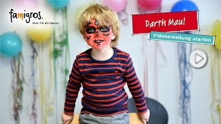 Famigros Kinderschminken Fasnacht  Darth Maul [upl. by Siahc753]