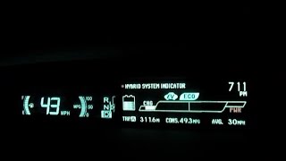 2012 Toyota Prius HD Acceleration to 45 MPH and EV Mode Regen Braking to 0 MPH VVVF Sound Capture [upl. by Kowtko]