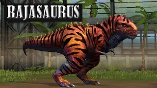 RAJASAURUS MAX LEVEL 40  Jurassic World The Game [upl. by Amaty654]