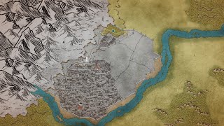 Creating a City Map in Wonderdraft  City of Visayla Part 2 [upl. by Evilo961]