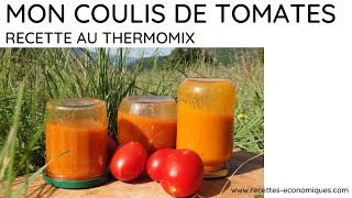 💗 mon COULIS DE TOMATES AU THERMOMIX ou sauce tomates pour les pâtes riz pizza 💗 [upl. by Westbrook857]