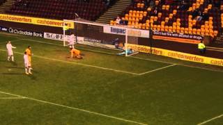 Tom Hateley Fires motherwell Ahead Motherwell 41 Aberdeen 26122012 [upl. by Lizned611]