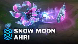 Snow Moon Ahri Skin Spotlight  PreRelease  PBE Preview  League of Legends [upl. by Xirtaeb]