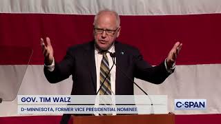 TIM WALZ quotI just want to acknowledge the moment Its hard Its hard to losequot 1182024 [upl. by Bully]