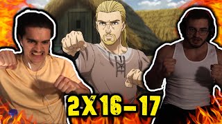 GYMRATS React to Vinland Saga 2x1617  THORFIN VS SNAKE [upl. by Yeloc906]