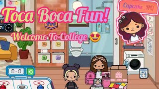 Welcome To College First Day at School 😱 Toca Boca RP with voice [upl. by Eneres784]