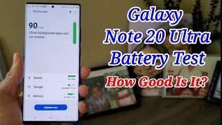 Samsung Galaxy Note 20 Ultra Battery Test [upl. by Ilagam657]