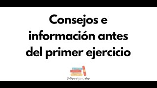 Agentes de Hacienda Consejos e información antes del primer examen [upl. by Einehpets]